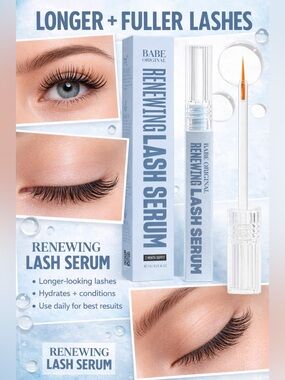 NEW✅ Babe Original 🌟 Renewing Lash Serum | Peptide Based || Brand New in Box
